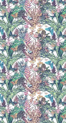 Fenster rollo Schmetterlinge auf Blumen