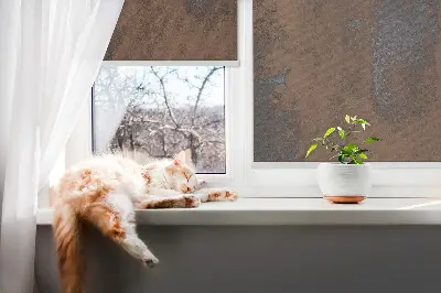Fenster rollo Rostiges Blech