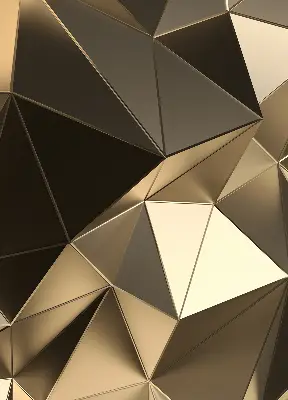 Verdunkelungsrollo Goldene Dreiecke
