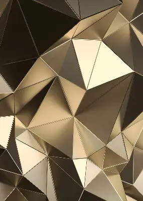 Verdunkelungsrollo Goldene Dreiecke