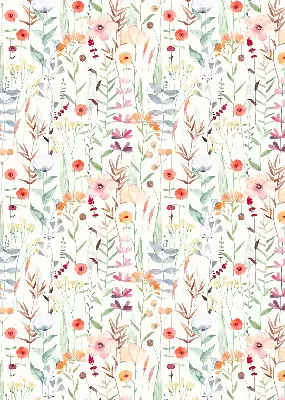 Verdunkelungsrollo Bunte Blumen