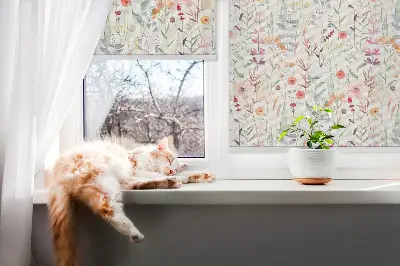 Verdunkelungsrollo Bunte Blumen