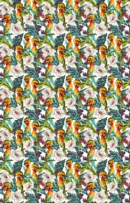 Fenster rollo Vögel und Blumen