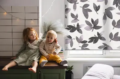Verdunkelungsrollo Dunkelrosa Blätter