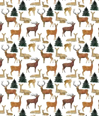 Fenster rollo Hirsche und Rehe