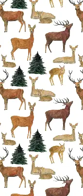 Fenster rollo Hirsche und Rehe