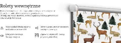 Fenster rollo Hirsche und Rehe