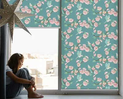 Fenster rollo Vögel zwischen den Zweigen