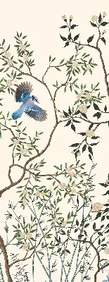 Rollo lichtundurchlässig Vögel auf einem Baum