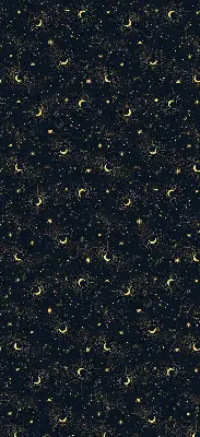 Fenster rollo Mond und Sterne