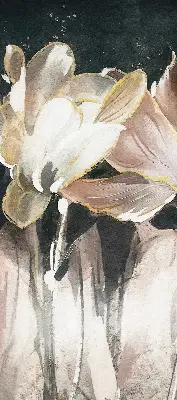 Verdunkelungsrollo Gemalte Blumen