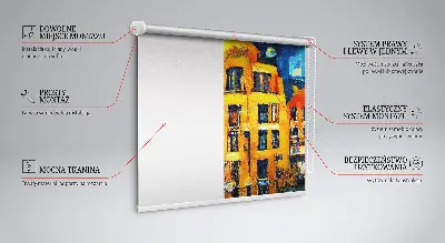 Fenster rollo Gemalte Stadt