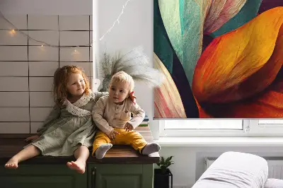 Fenster rollo Blumen in Abstraktion