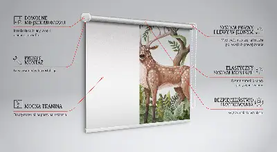 Fenster rollo Waldtiere