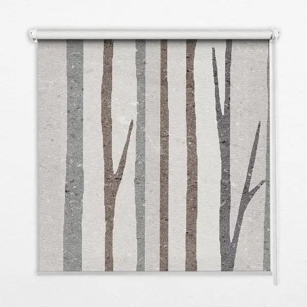 Fenster rollo Baumstämme
