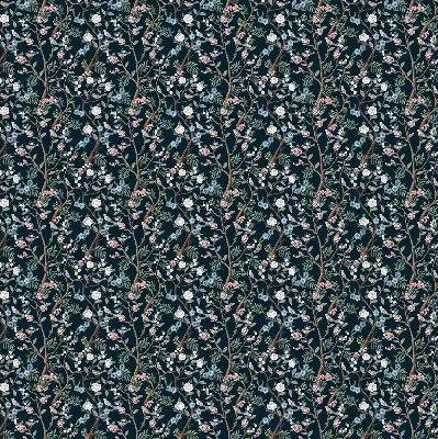Verdunkelungsrollo Blumenranken