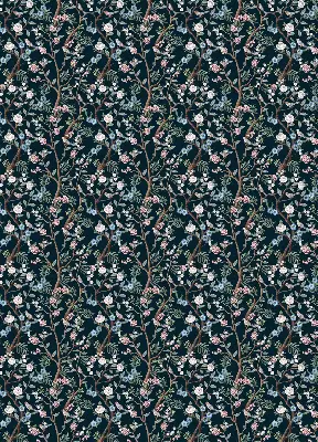 Verdunkelungsrollo Blumenranken