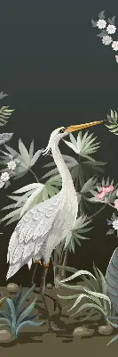 Verdunkelungsrollo Vögel am Baum