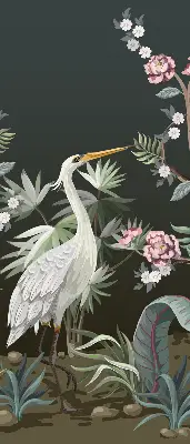 Verdunkelungsrollo Vögel am Baum