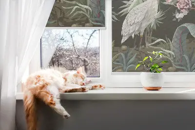 Verdunkelungsrollo Vögel am Baum
