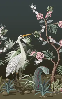 Verdunkelungsrollo Vögel am Baum
