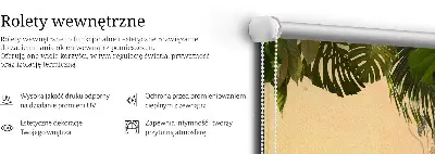 Fenster rollo Pflanzenrahmen
