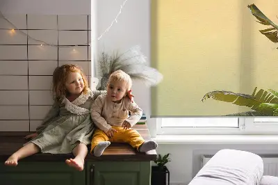 Fenster rollo Pflanzenrahmen