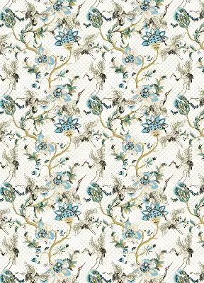 Verdunkelungsrollo Blumen und Vögel