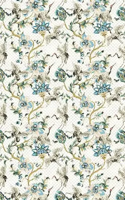 Verdunkelungsrollo Blumen und Vögel