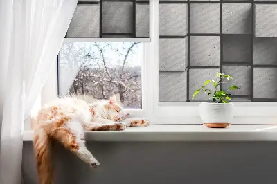 Fenster rollo Steinwürfel