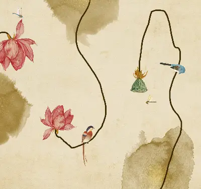 Fenster rollo Blumen