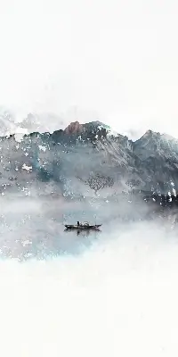 Verdunkelungsrollo Bemalte Berge