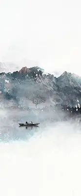 Verdunkelungsrollo Bemalte Berge