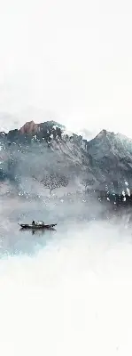 Verdunkelungsrollo Bemalte Berge
