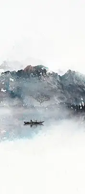 Verdunkelungsrollo Bemalte Berge