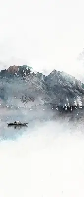 Verdunkelungsrollo Bemalte Berge