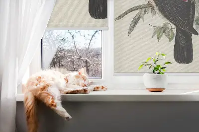 Rollo lichtundurchlässig Vögel auf einem Ast