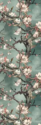 Verdunkelungsrollo Blumen am Baum