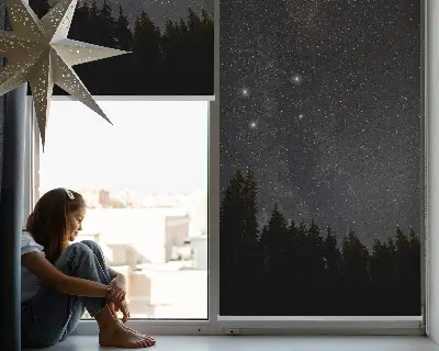 Fenster rollo Sterne am Himmel