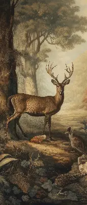Fenster rollo Tiere im Wald