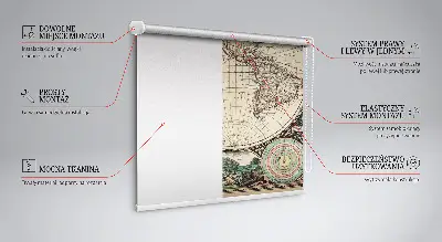 Fenster rollo Weltkarte