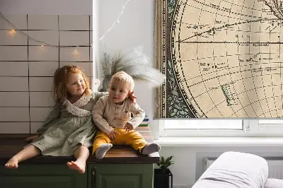 Fenster rollo Weltkarte