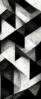 Verdunkelungsrollo Dreiecke in der Abstraktion