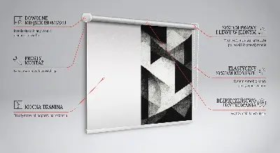 Verdunkelungsrollo Dreiecke in der Abstraktion