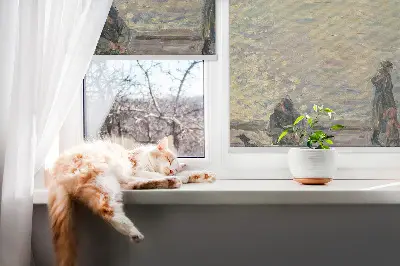 Fenster rollo Menschen auf dem Wasser