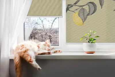 Verdunkelungsrollo Zitronen am Baum
