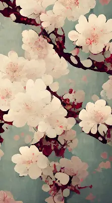 Verdunkelungsrollo Kirschblüte