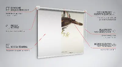Fenster rollo Vögel auf einem Baum