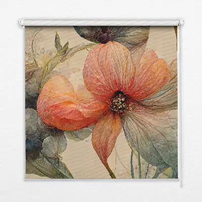 Rollo lichtundurchlässig Blume