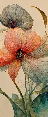 Rollo lichtundurchlässig Blume